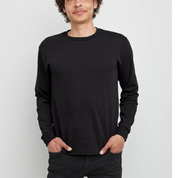 Hanes Sports Active Gear Black Long Sleeve Men's Shirt XL NEW - Picture 2 of 6